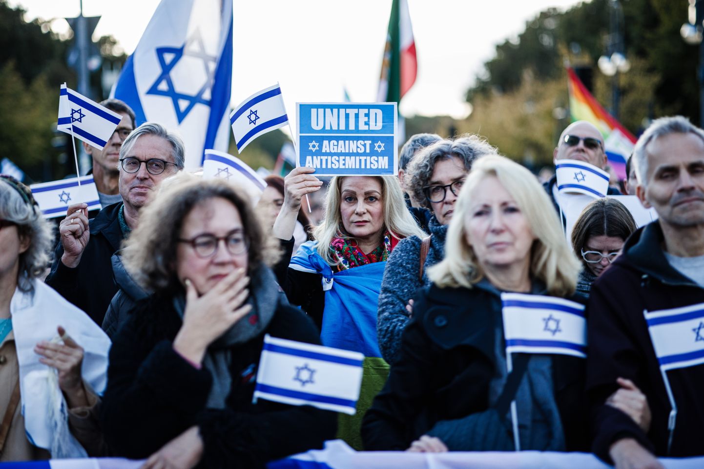Meeleavaldus Iisraeli toetuseks Berliinis.