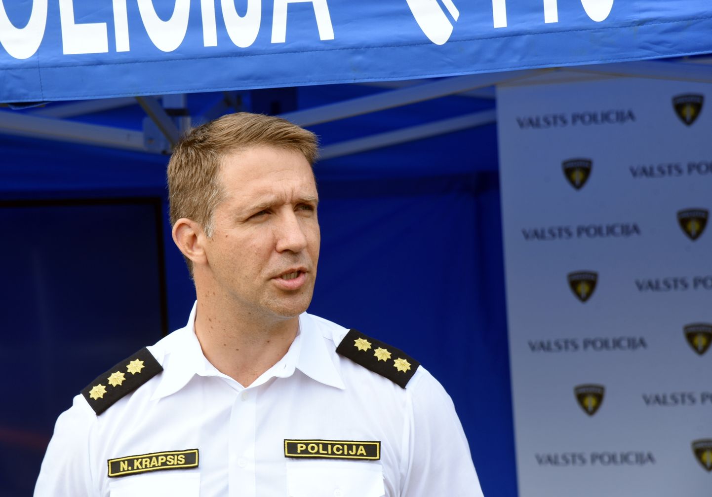 Valsts policijas Satiksmes drošības pārvaldes priekšnieks Normunds Krapsis 