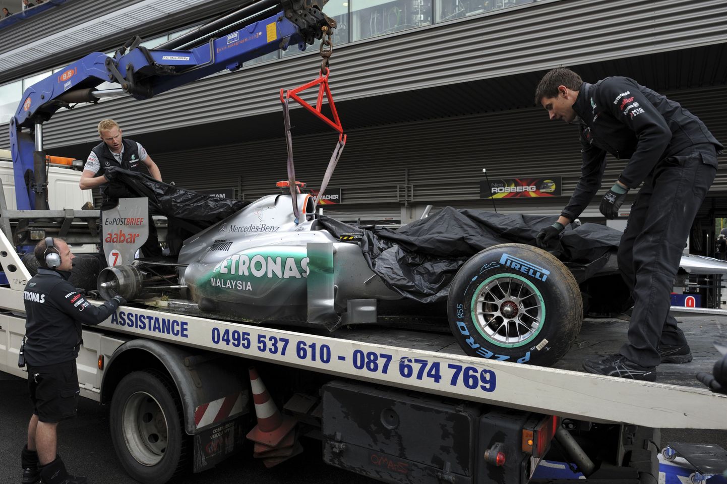 Michael Schumacheri auto pärast juhtunut.