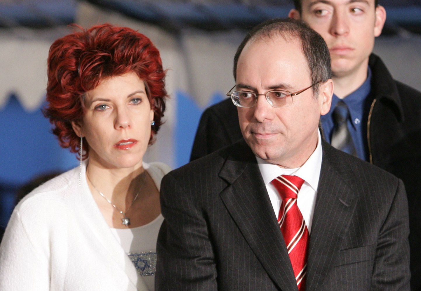 Глава МВД Израиля Сильван Шалом с супругой.
