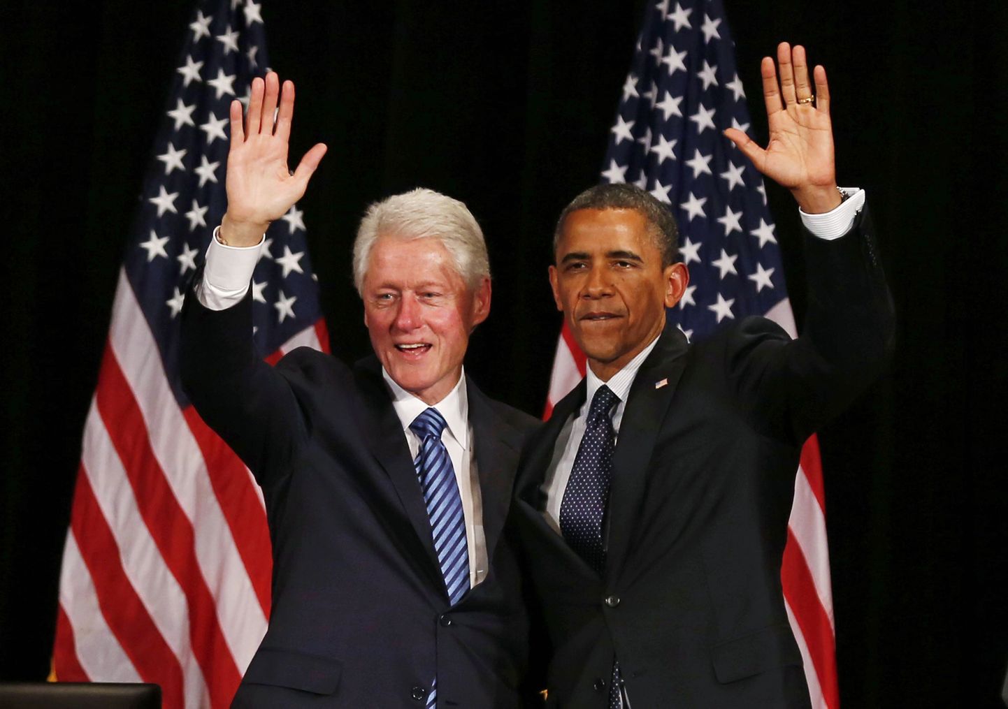 Endine USA president Bill Clinton ja praegune riigipea Barack Obama esinesid eile koos New Yorgis.