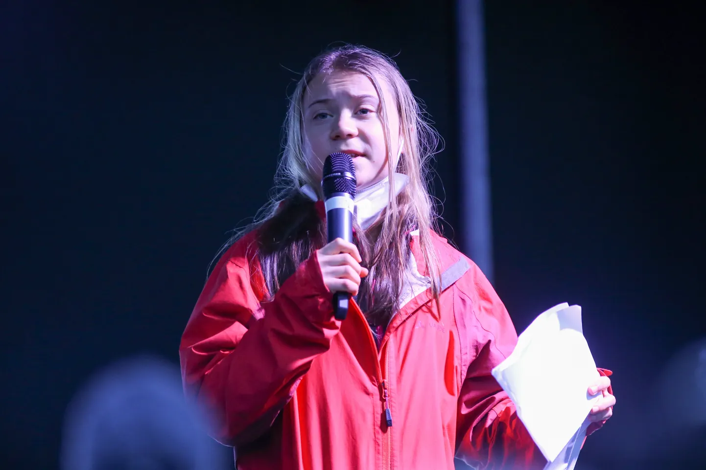 Gretea Thunberg esineb sõnavõtuga Glasgows.