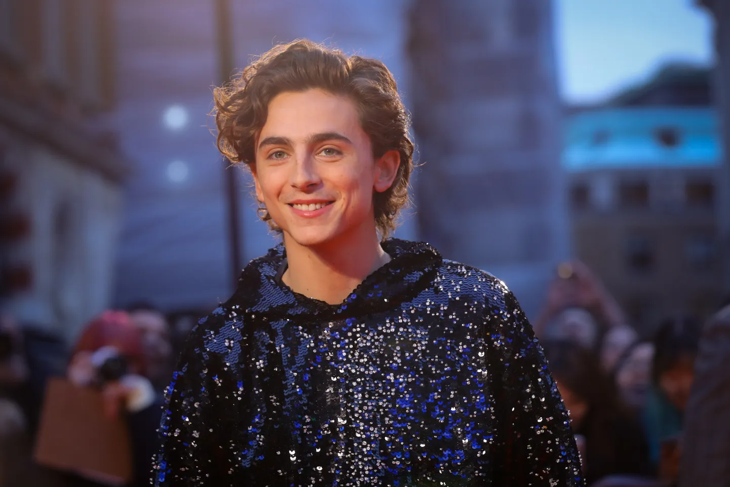 Timothee Chalamet filmi "The King" esilinastusel Londonis