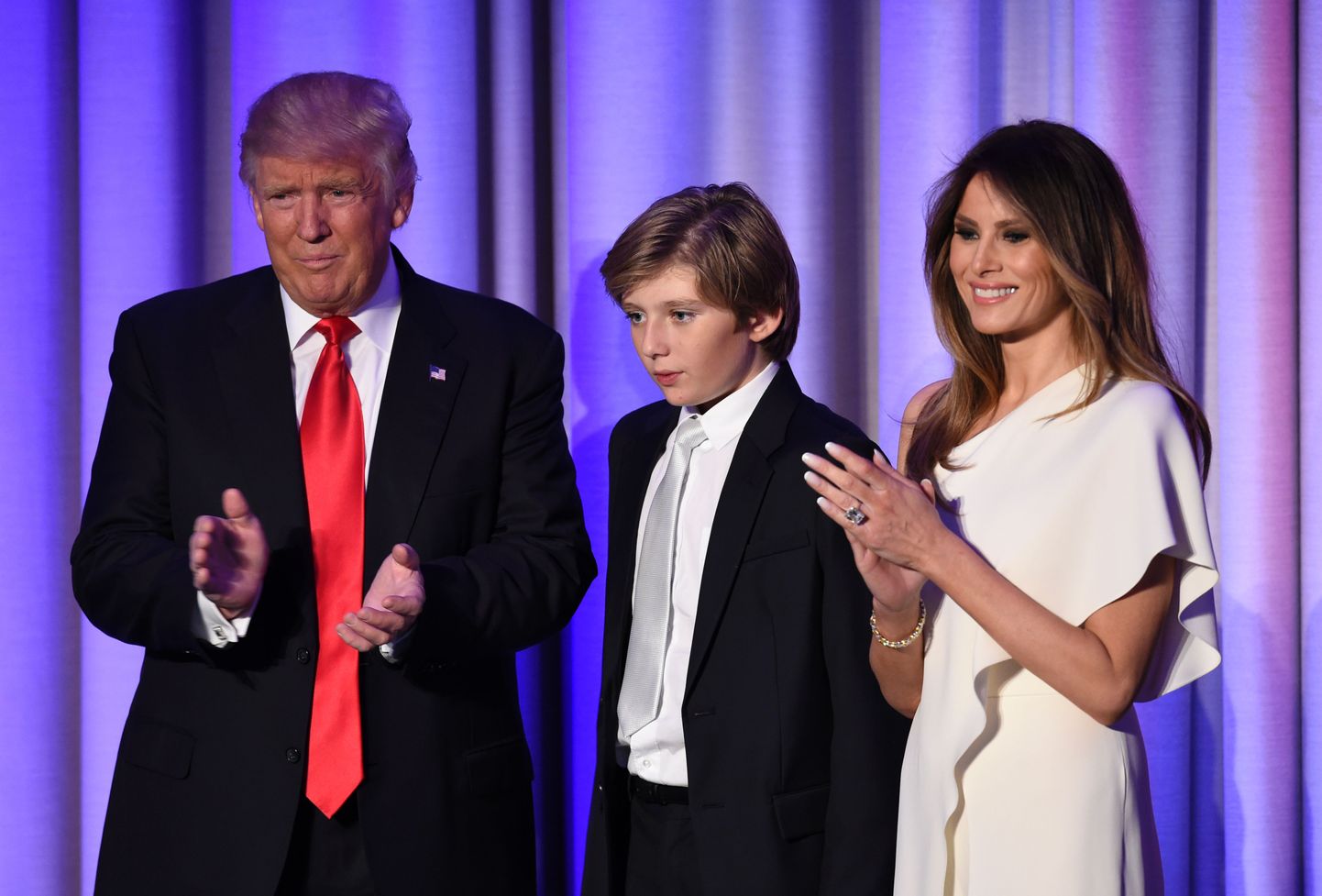 USA uus esiperekond -  Donald Trump, Barron Trump ja Melania Trump