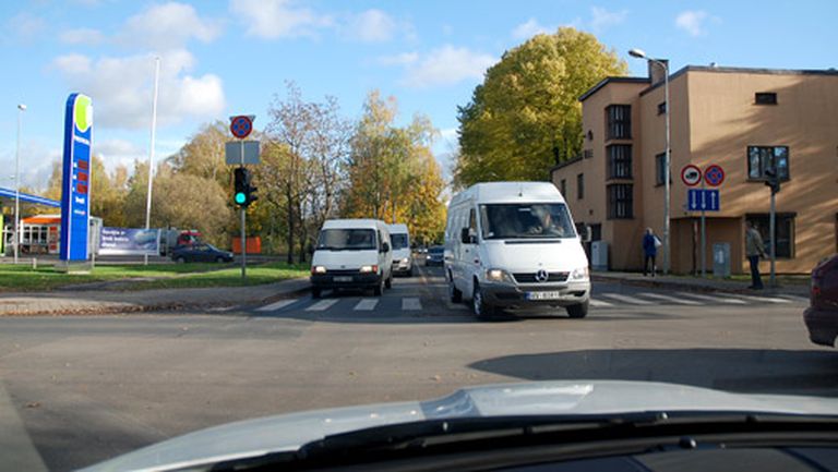Перекресток улиц Грауду и Виенибас гатве 