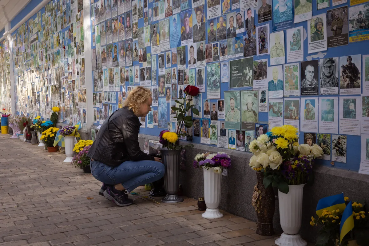 While the West contemplates removing another self-imposed restriction on military aid to Ukraine, the Wall of Heroes in Kyiv is lined with new photos.