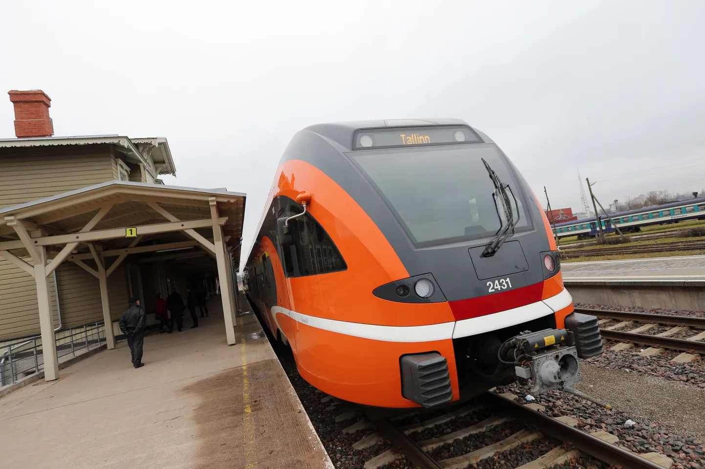Pildil Tartu-Tallinn rong Tartu vaksalis.