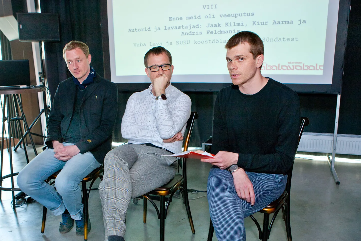 Fotol Kiur Aarma, Joonas Tartu ja Mirko Rajas