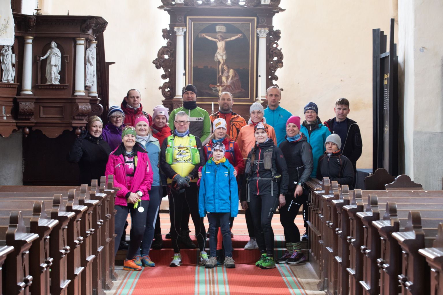 Järva-Madise kirikujooksust osavõtjad.