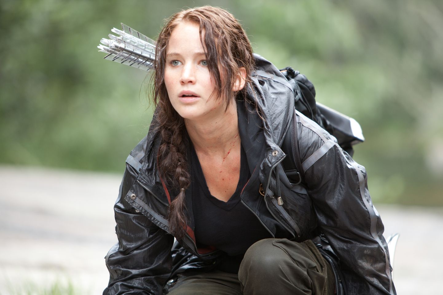 Jennifer Lawrence kehastab tegelast Katniss Everdeen filmis "Näljamängud".