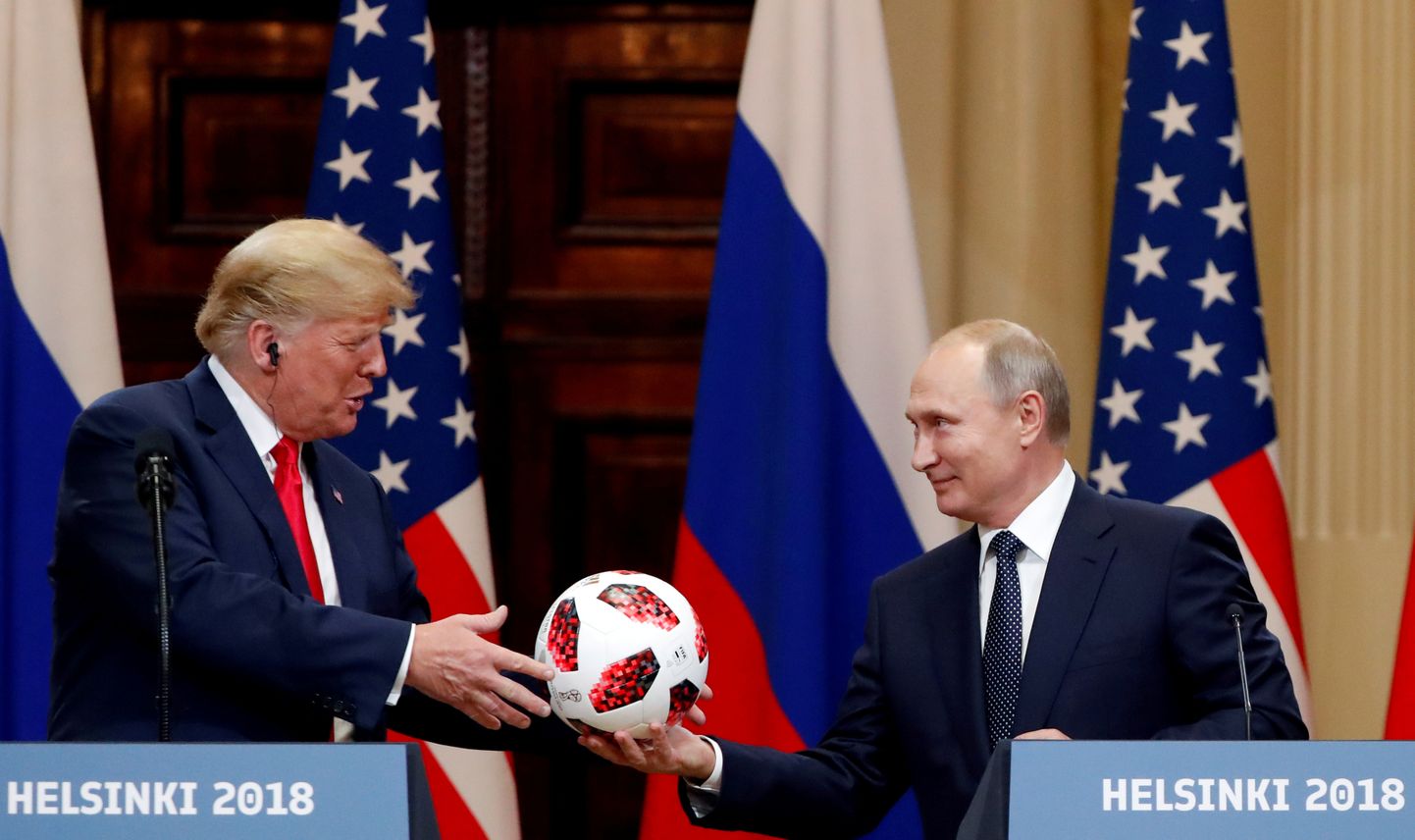 USA endine president Donald Trump ja Venemaa riigipea Vladimir Putin 2018. aastal Helsingis.