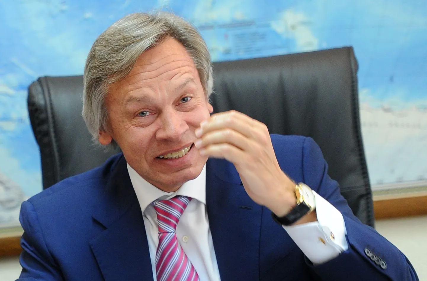 Venemaa riigiduuma rahvusvaheliste suhete komisjoni esimees Aleksei Puškov.