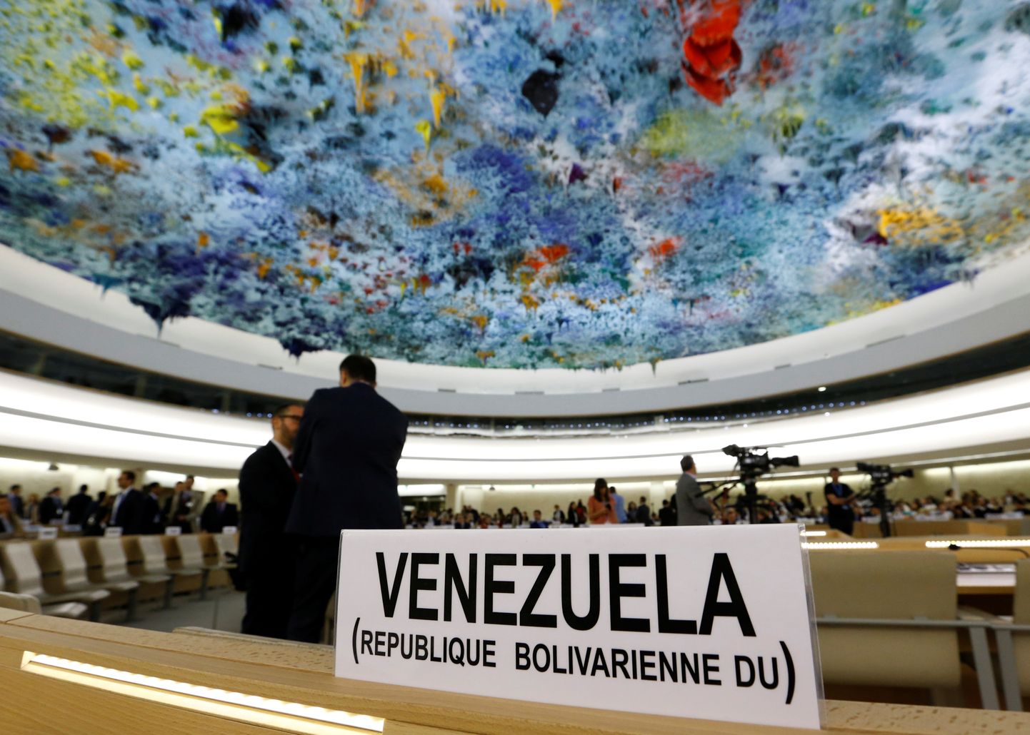 Venezuela saadiku koht ÜRO istungil.