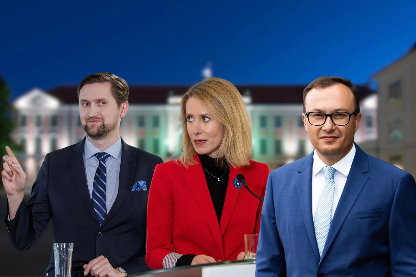 Яак Мадисон, Кая Каллас и Кирилл Клаус.