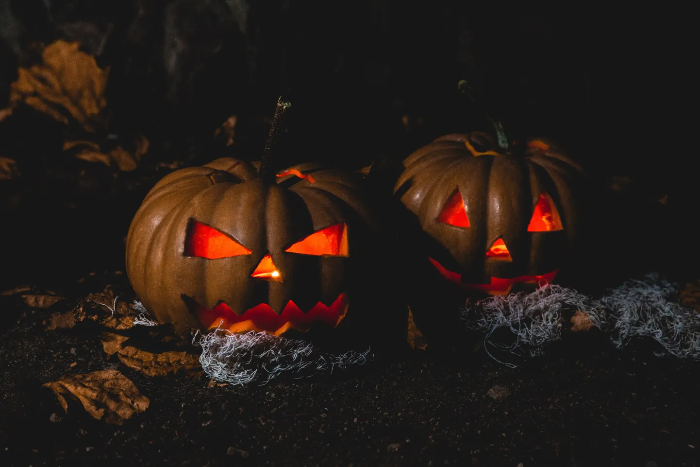 Halloweeni laternad.