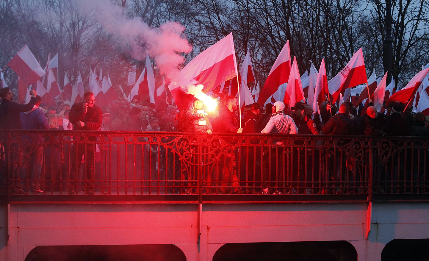 Poola paremäärmuslaste meeleavaldus. Foto on illustratiivne.
