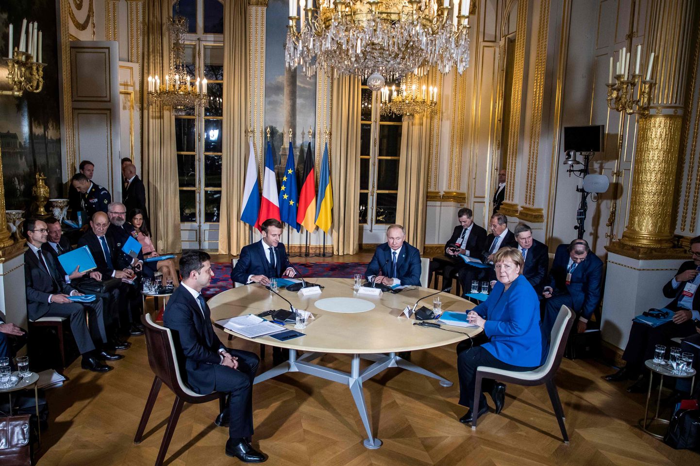 Встреча лидеров "нормандской четверки", посвященная урегулированию ситуации на востоке Украины.