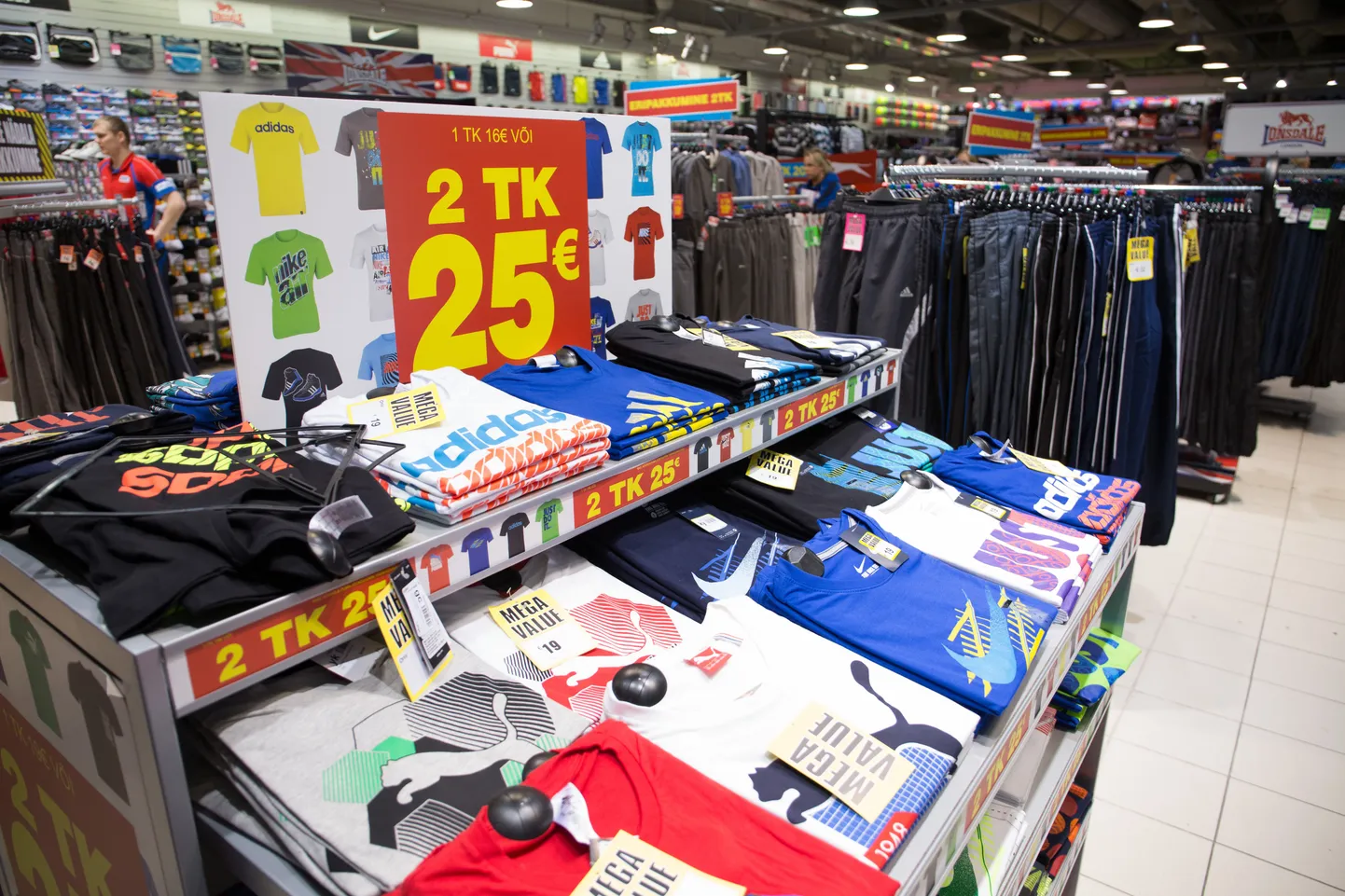Sports Direct kauplus Tallinnas Norde Centrumis