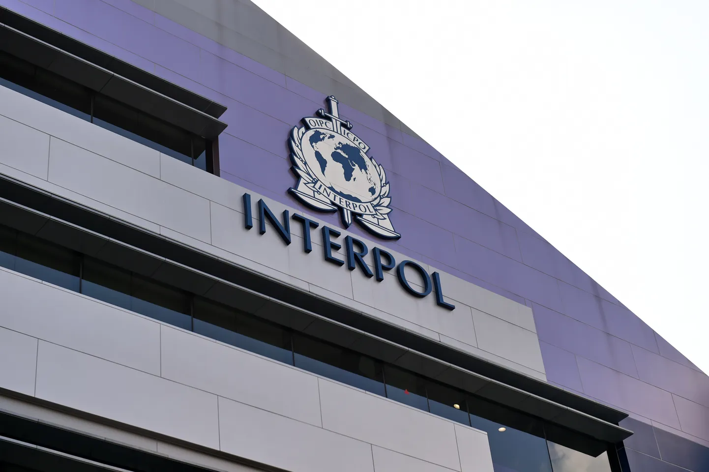 Rahvusvahelise politseiorganisatsiooni Interpol logo. Foto on illustratiivne.