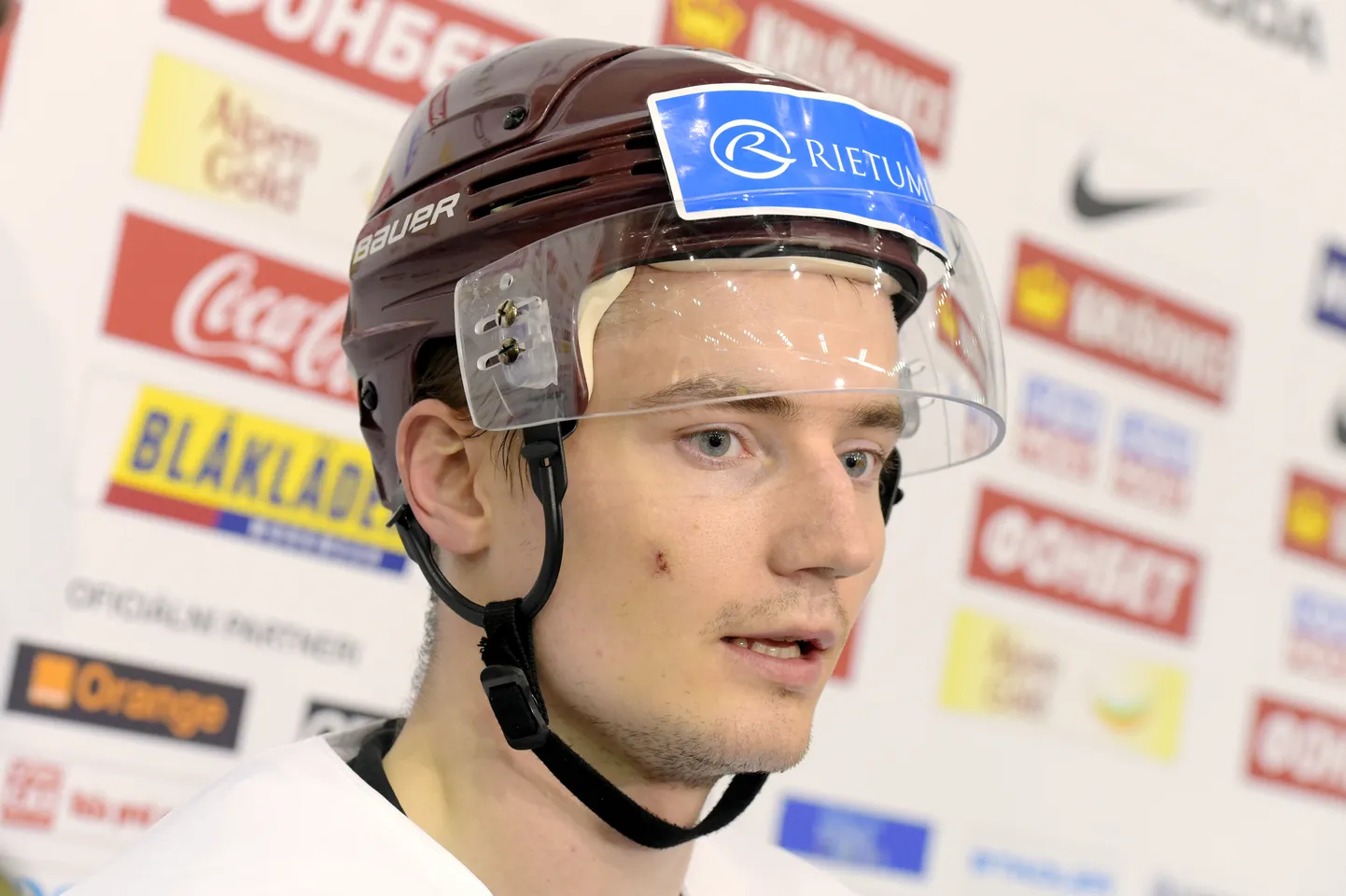 Māris Bičevskis pēc izlases treniņa Bratislavā.
