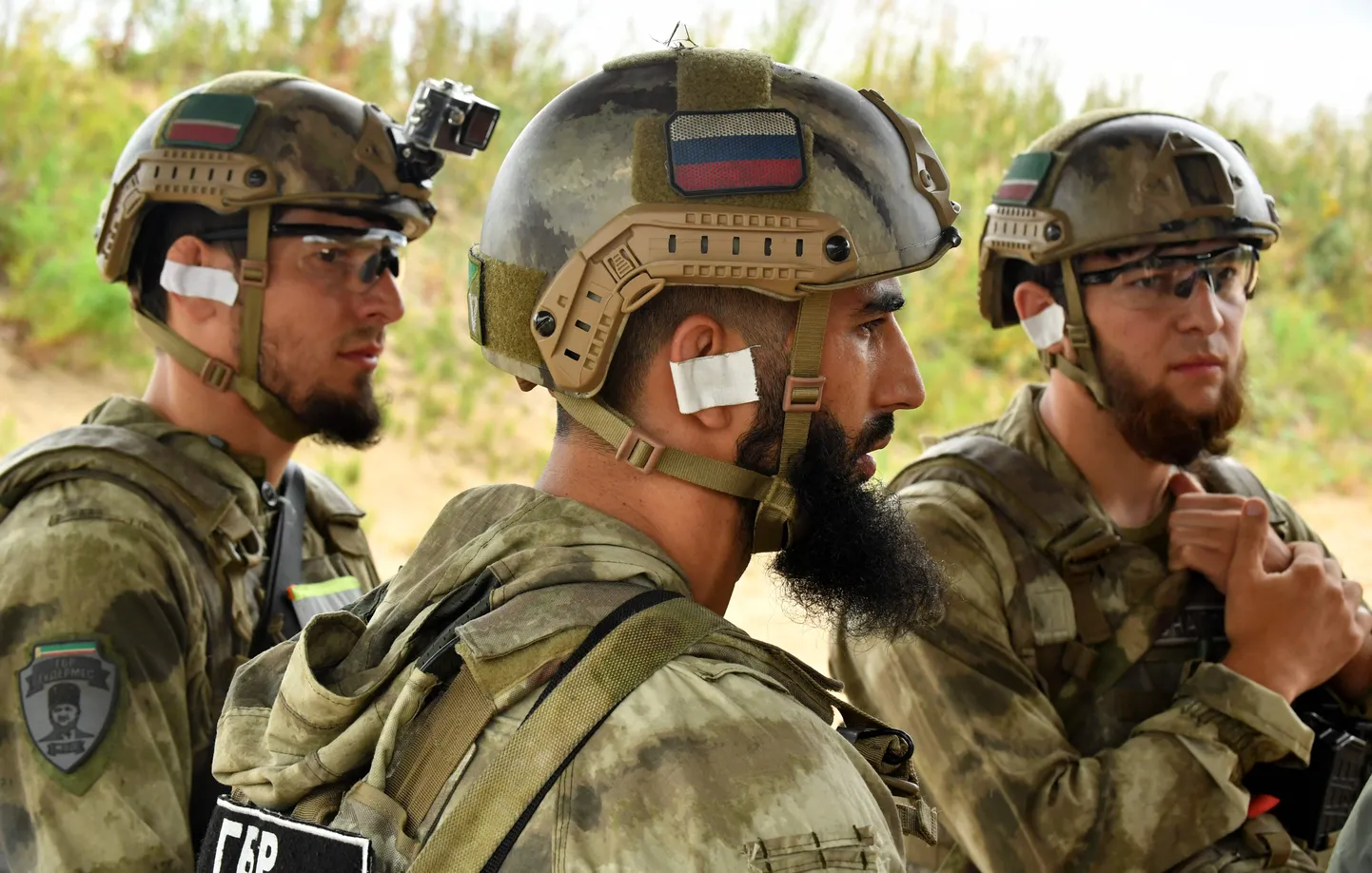Tšetšeenia sõdurid eelmise aasta suvel õppustel Venemaal