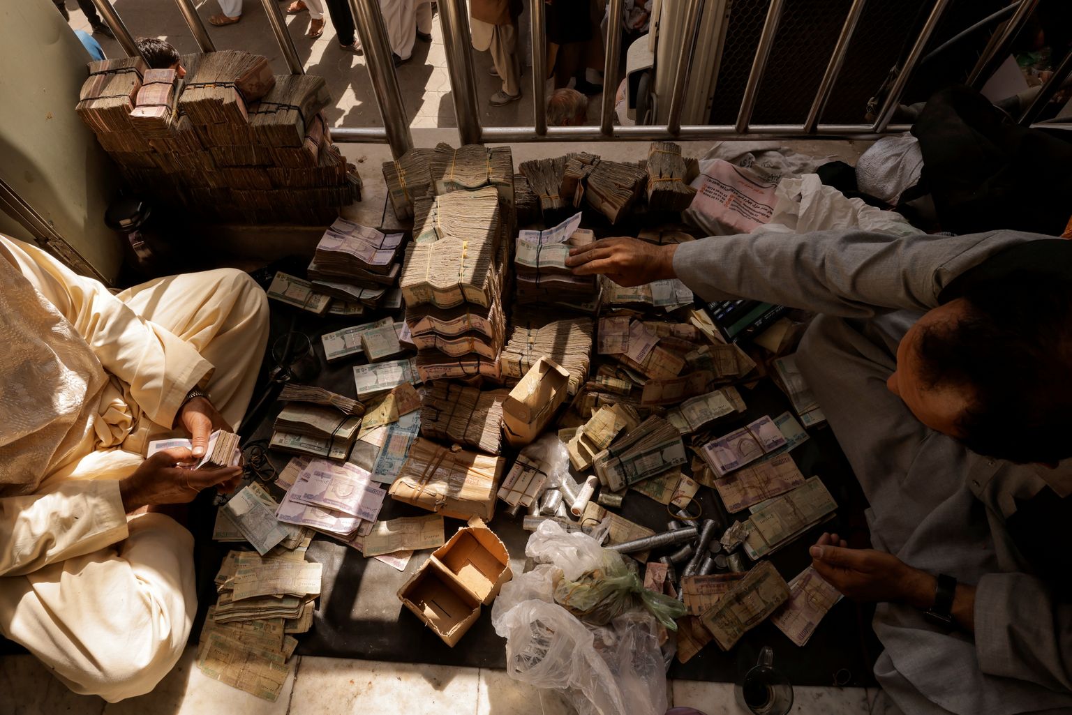 Valuutavahetus Kabulis.
