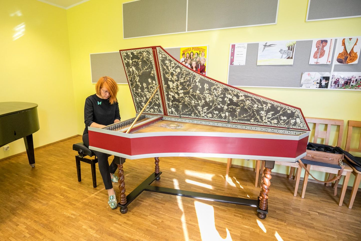 Klavessiiniõppejõud Ene Naelal jätkus Pärnu muusikakooli uue muusikainstrumendi kõla kohta rohkelt kiidusõnu. 