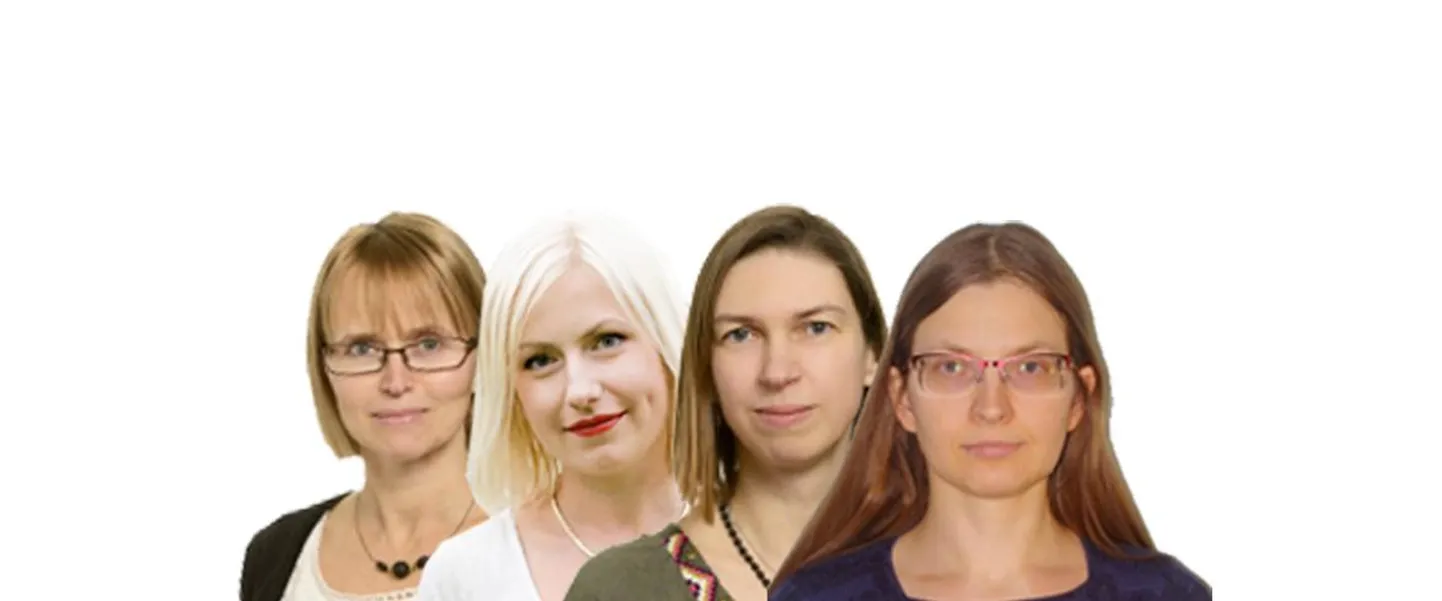 Ülle Valgma, Kadri Raid, Alis Tammur ja Helle Visk