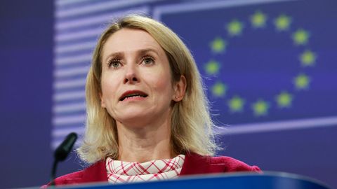 "Tas nav tikai simboliski." Kallasa komentē diktatora Putina, Sji un Kima tikšanos