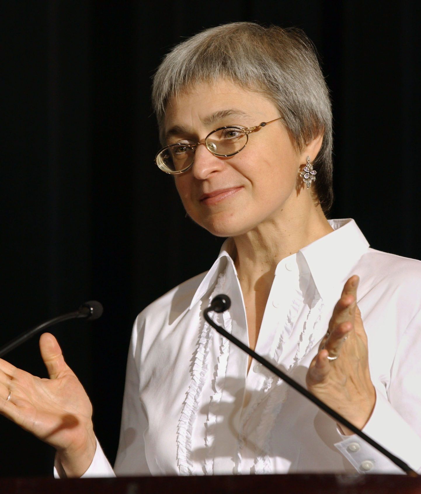 Anna Politkovskaja oktoobris 2002. aastal.