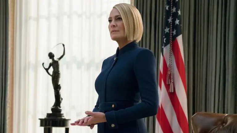 Robin Wright Claire Underwoodina seriaalis «Kaardimaja»