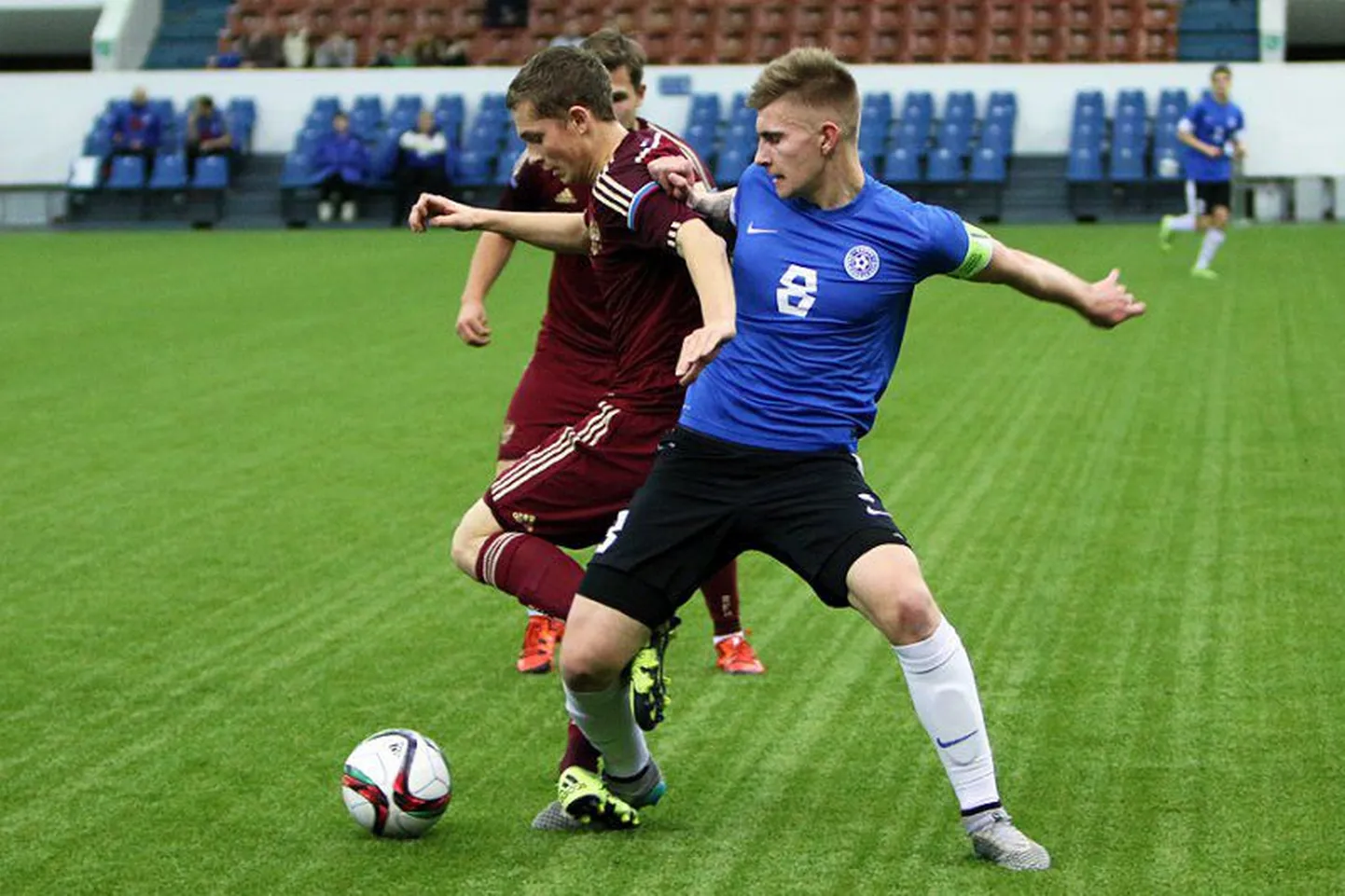 Момент матча с участием сборной Эстонии на турнире в Петербурге.
