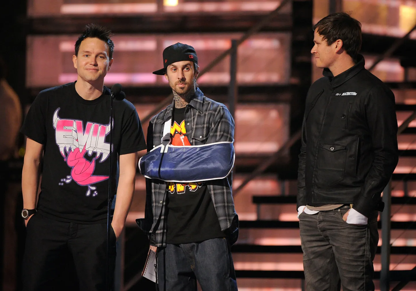 Mark Hoppus, Travis Barker ja Tom DeLonge ansamblist Blink 182