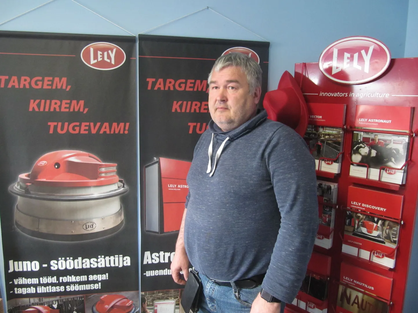 Linery OÜ tegevjuht ja juhatuse liige
Toomas Rüütel kinnitab, et automatiseerimisest farmides
ei pääse, aga inimest on ikka vaja.