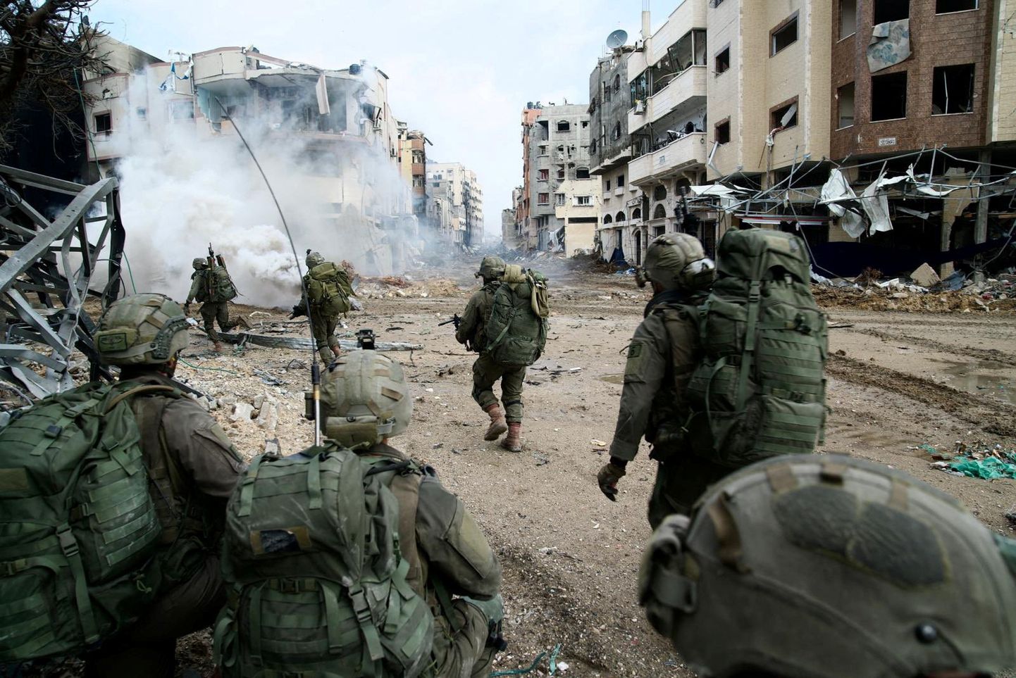 Israeli sõdurid Gaza sektoris.