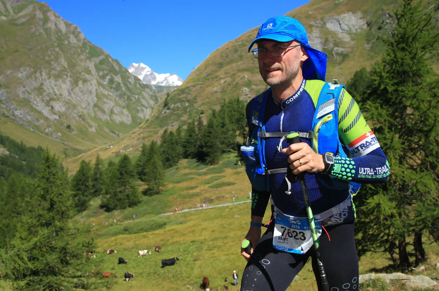 Mart Einasto ronimas 2188 meetri kõrgusele Col du Petit'le.
