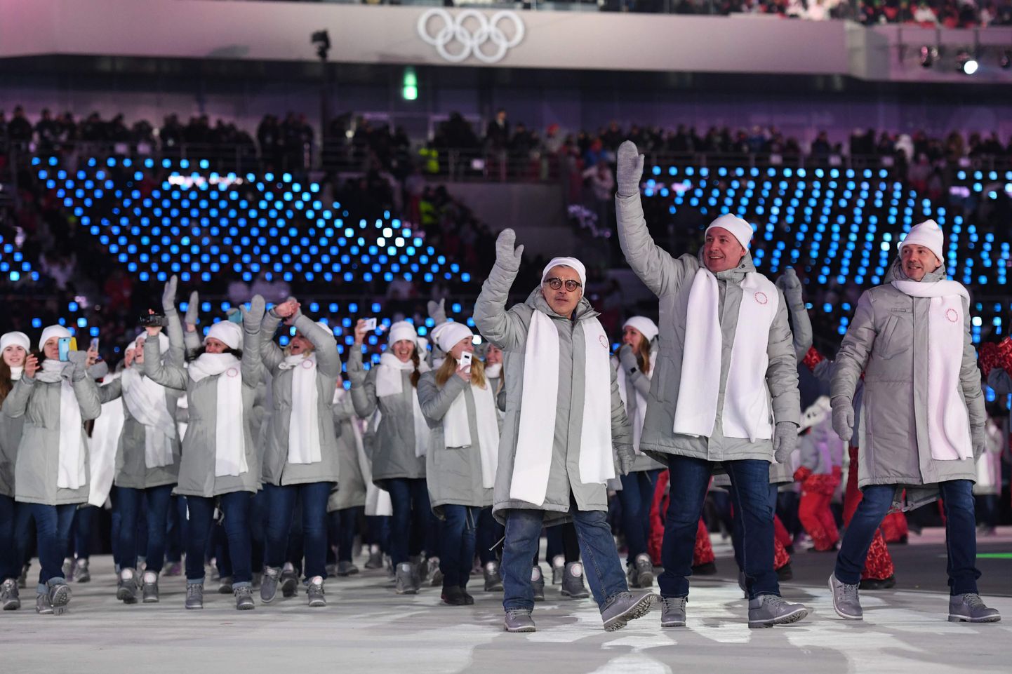 На ОИ-2018 россияне выступали без флага и гимна, именуясь "Олимпийскими атлетами из России"