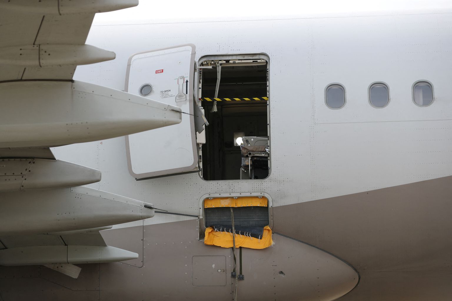 Asiana Airlines' Airbus A321 lennuk, kus reisija 26. mail õhus olles avariiväljapääsu avas.