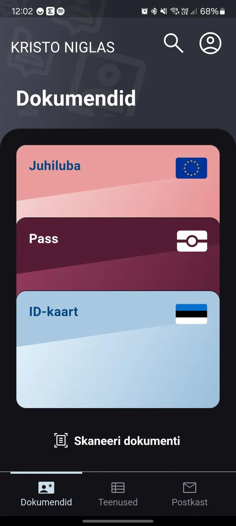 Juriidiliselt saab isikut tõendavaid dokumente (ID-kaart ja pass) rakenduses kasutada isikusamasuse tõendamiseks alles pärast isikuttõendavate dokumentide seaduse muudatuse jõustumist.