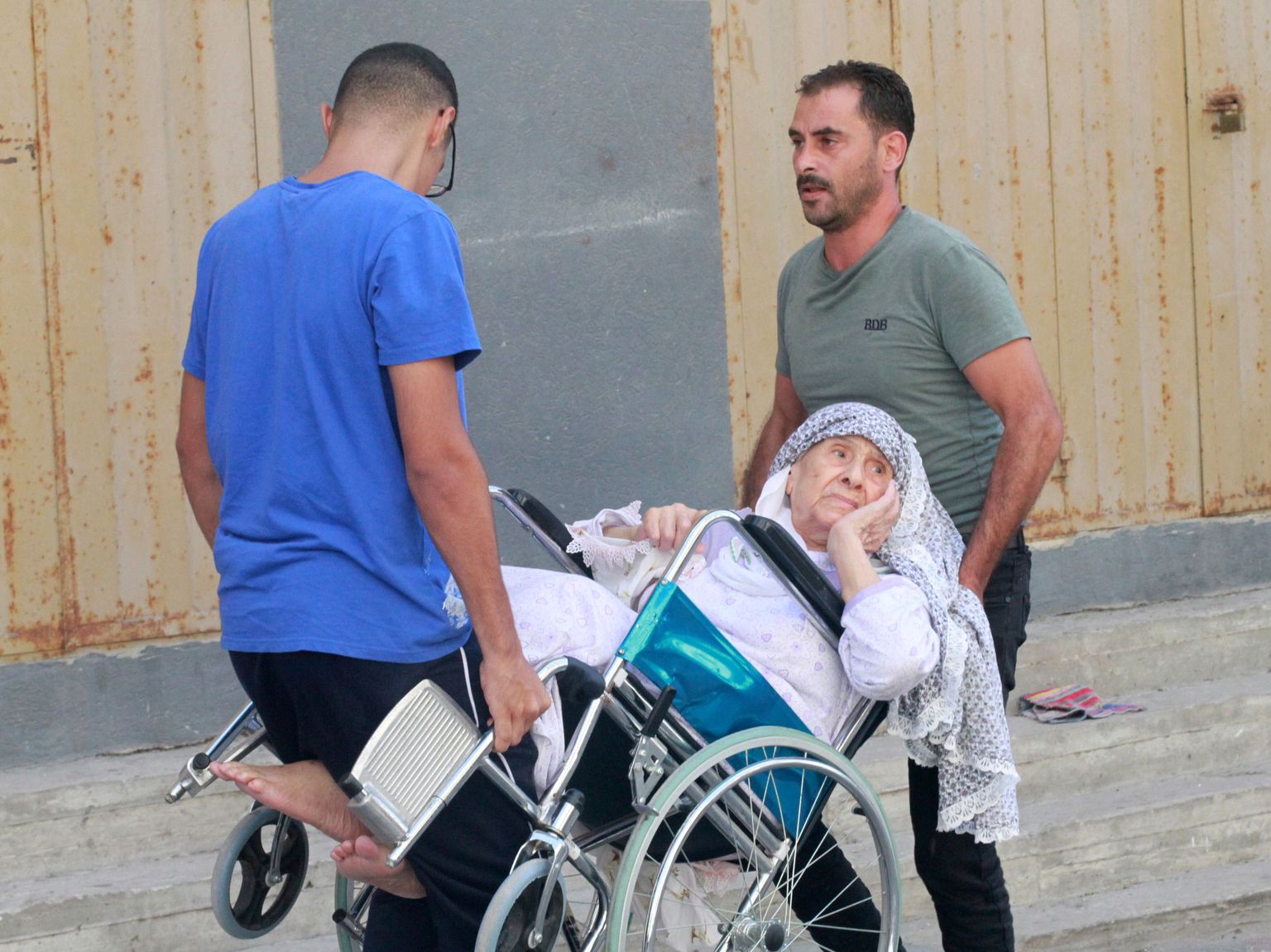 Palestiinlased Gaza sektoris 7. augustil.