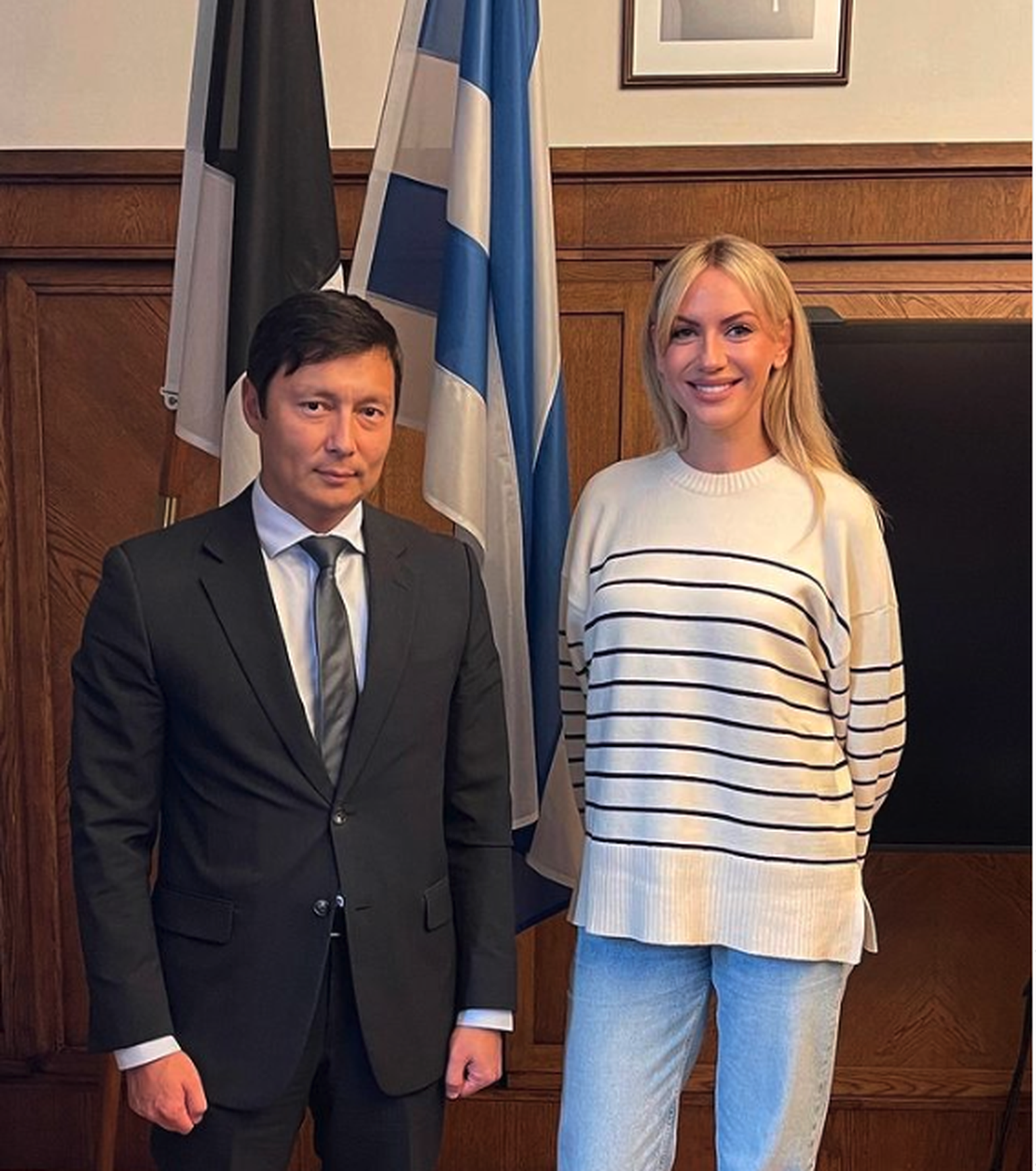 Леся Никитюк в сентябре встретилась с мэром Таллинна Михаилом Кыдвартом.