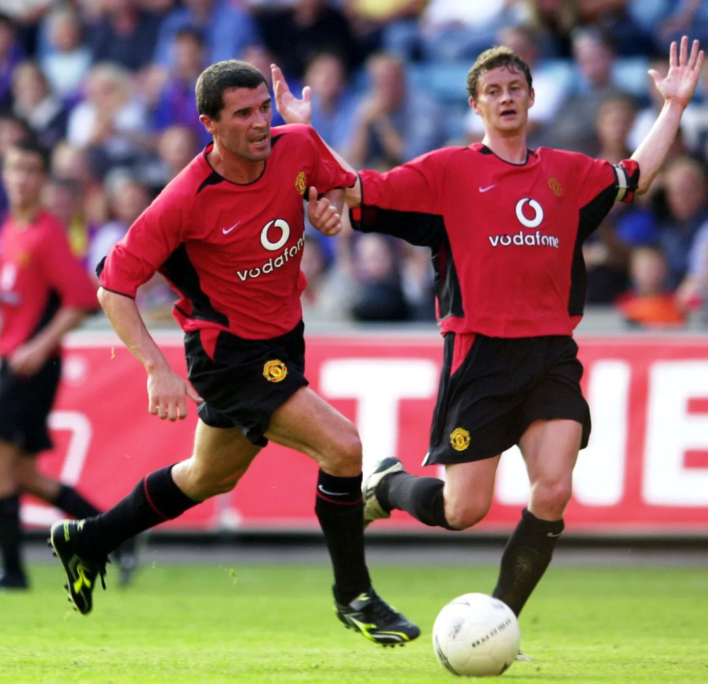 Roy Keane (vasakul) ja Ole Gunnar Solskjaer