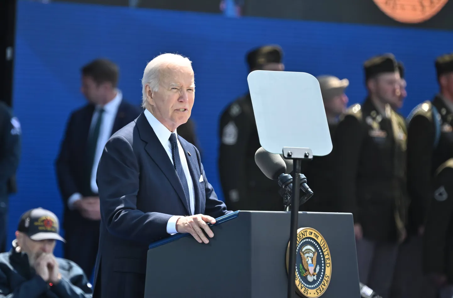 USA president Joe Biden esinemas liitlaste Normandia dessandi 80. aastapäeva üritusel Prantsusmaal.