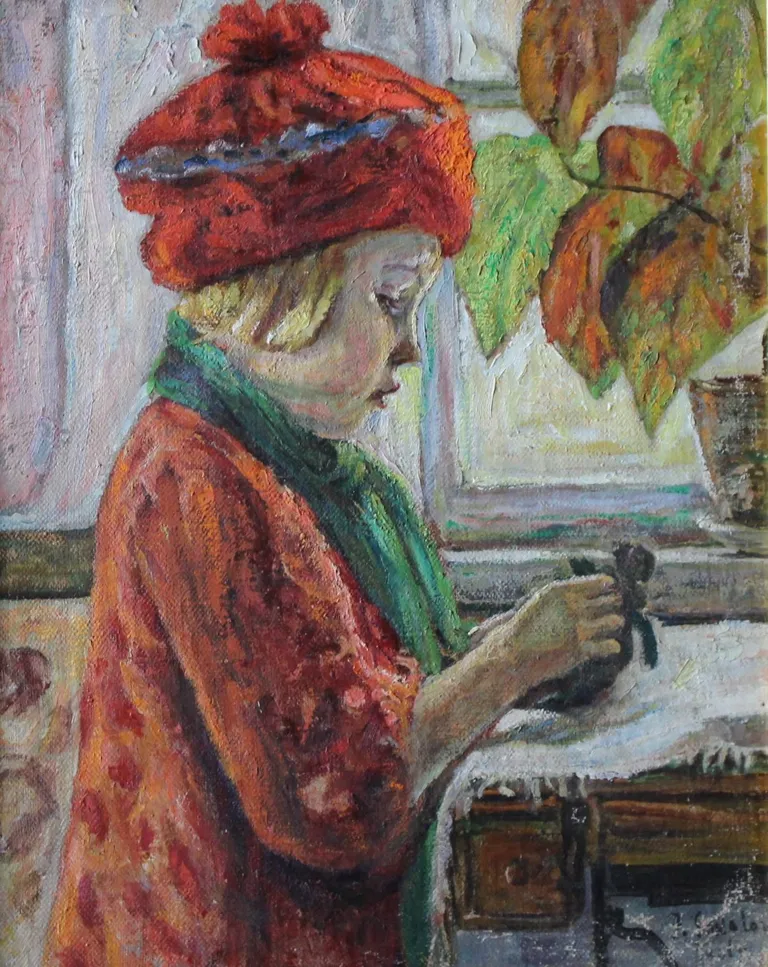 Ivan Sokolov, «Vera», 1946, õli, papp. Erakogu.
