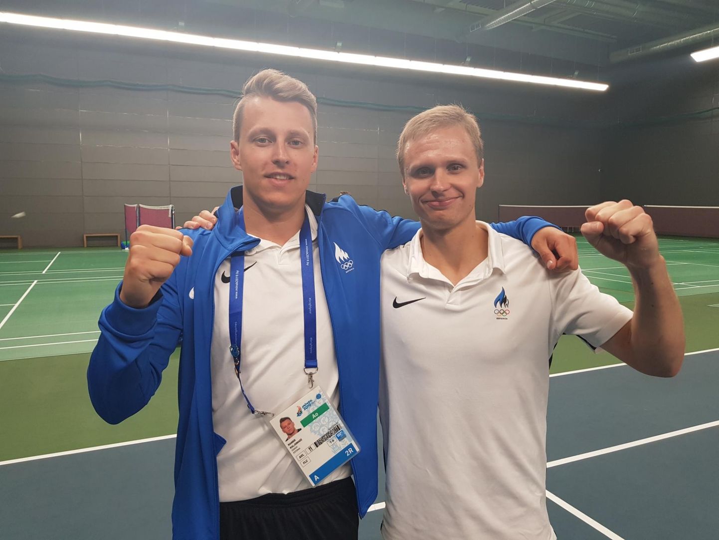 Raul Must (paremal) ja treener Rainer Kaljumäe said paanikast võitu ja jõudsid Minskis medalile. FOTO: EOK