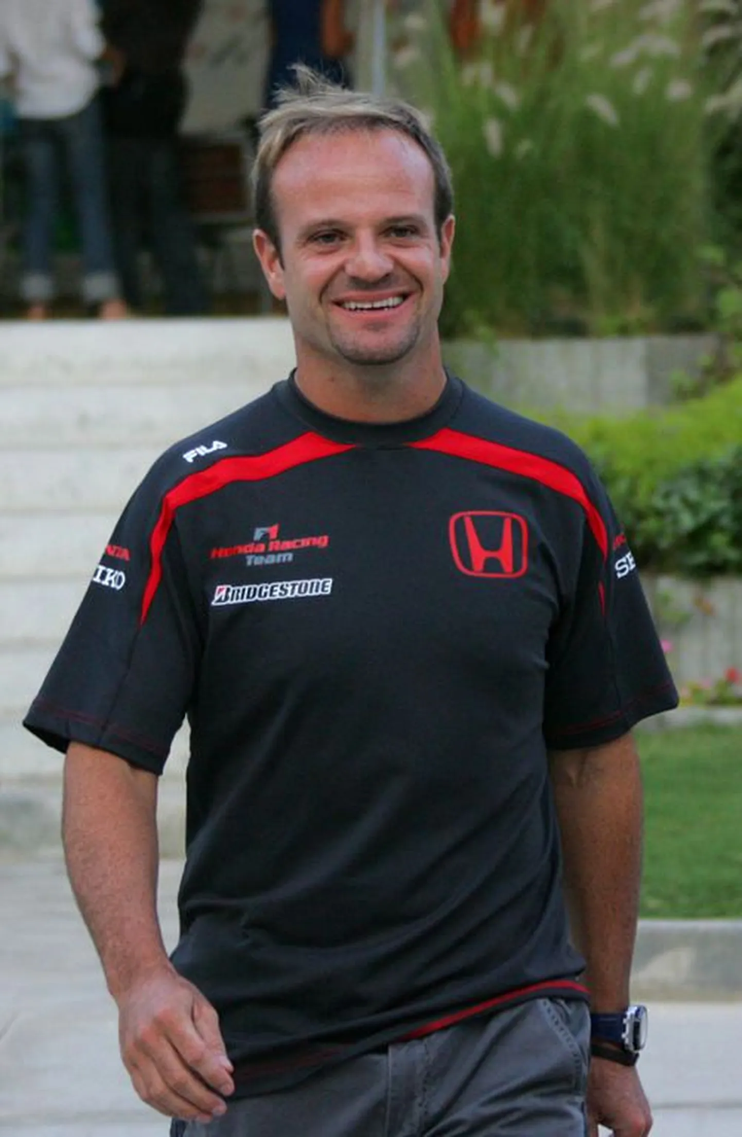 Honda piloot Rubens Barrichello..