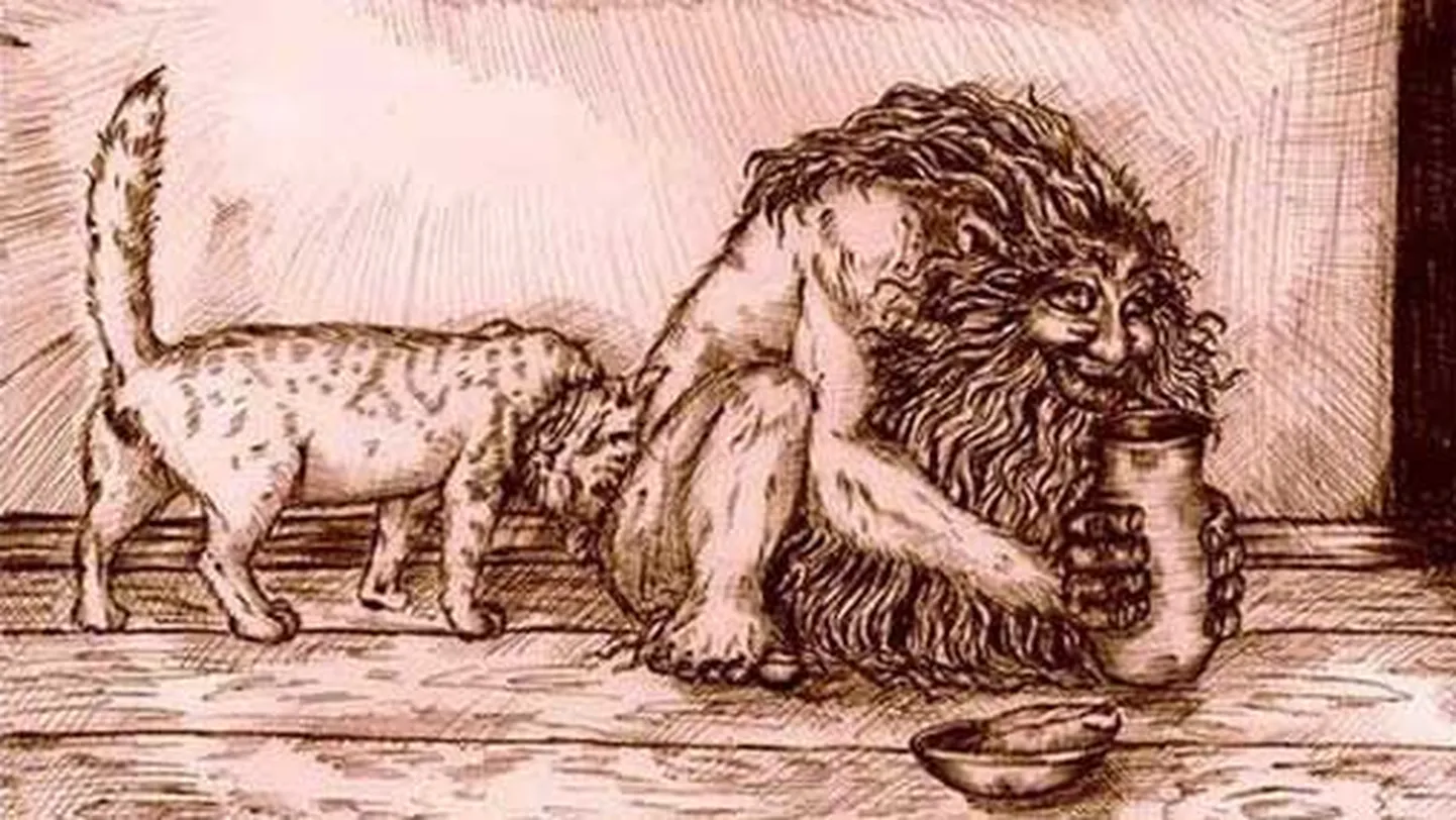 Породы кошек которые могут защитить от нечисти. Страшные черные коты. Домовой славянская мифология. Кошка гравюра. Домовой нечисть.