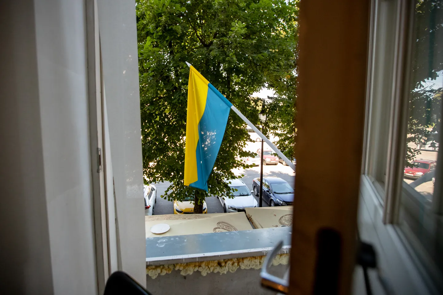 Ukraina lipp Narvas.