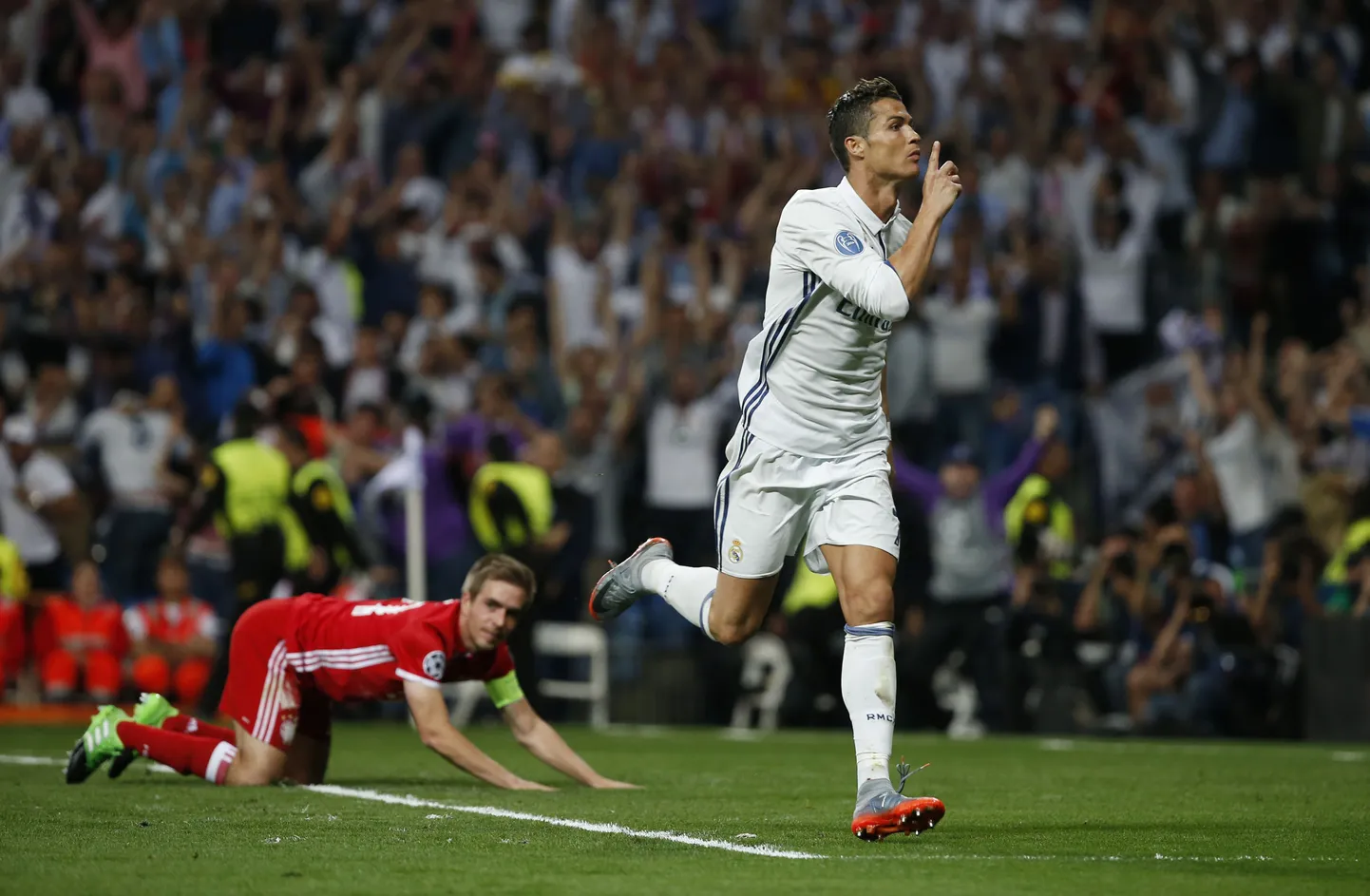 Cristiano Ronaldo, kes lõi Bayernile kübaratriki