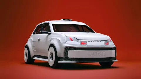 French fashion brand Lacoste designs a rally car – it turned out quite cute